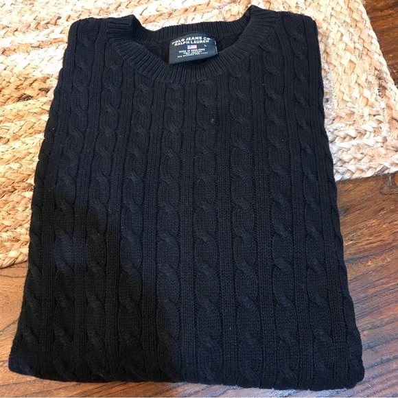 ▪️VINTAGE Ralph Lauren Polo Jeans Co Cable Knit Sweater - Picture 6 of 10